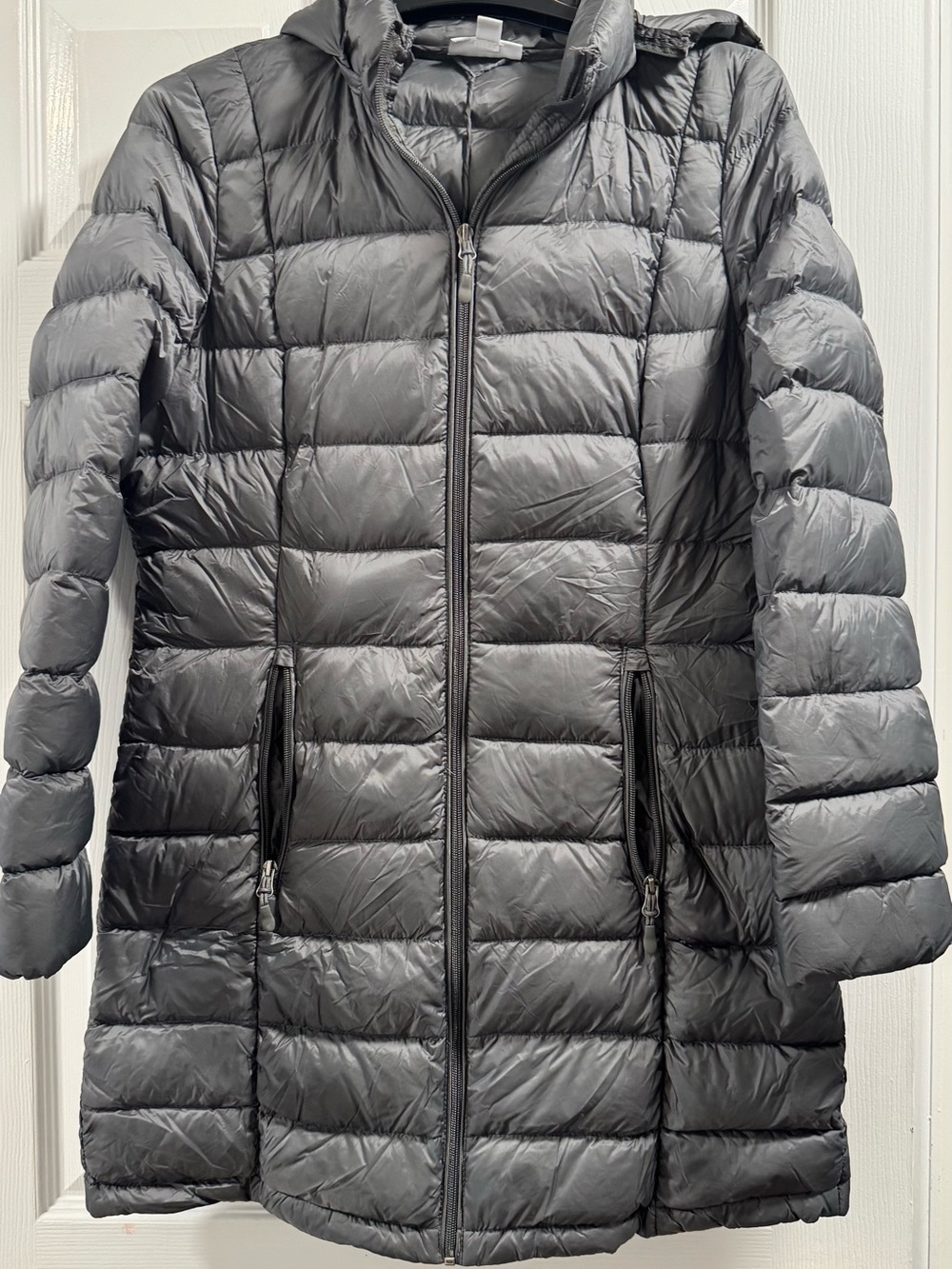 Charter Club Quilted Hooded Puffer Coat - Gray